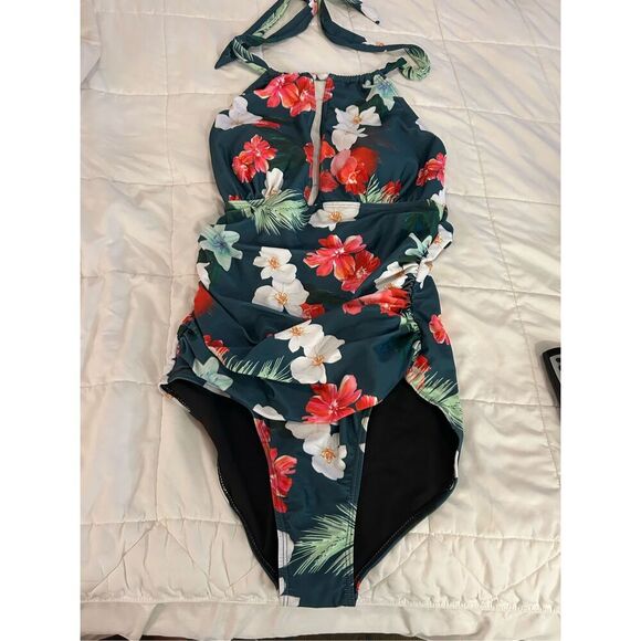 NEW Tummy Control Swimsuits Halter Bathing Suit 1 Pc Swimsuit XL - Picture 3 of 8